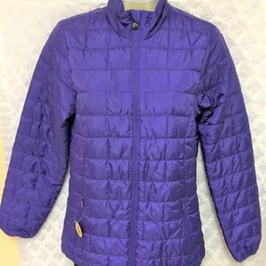 Purple Magellan Lightweight puff coat